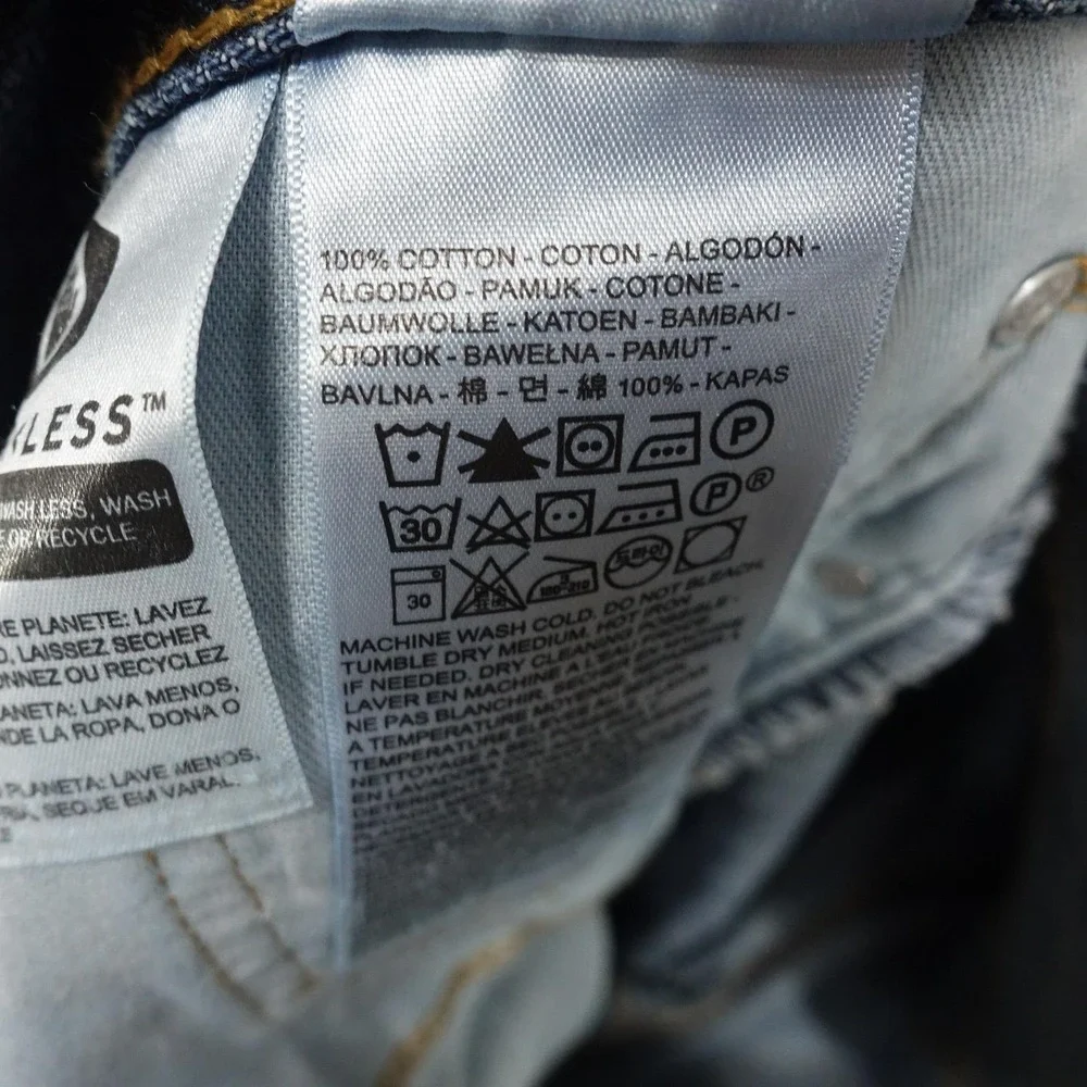 Levis 550 Relaxed Jeans Mens 48x29 Blue Medium Wash Tapered Denim